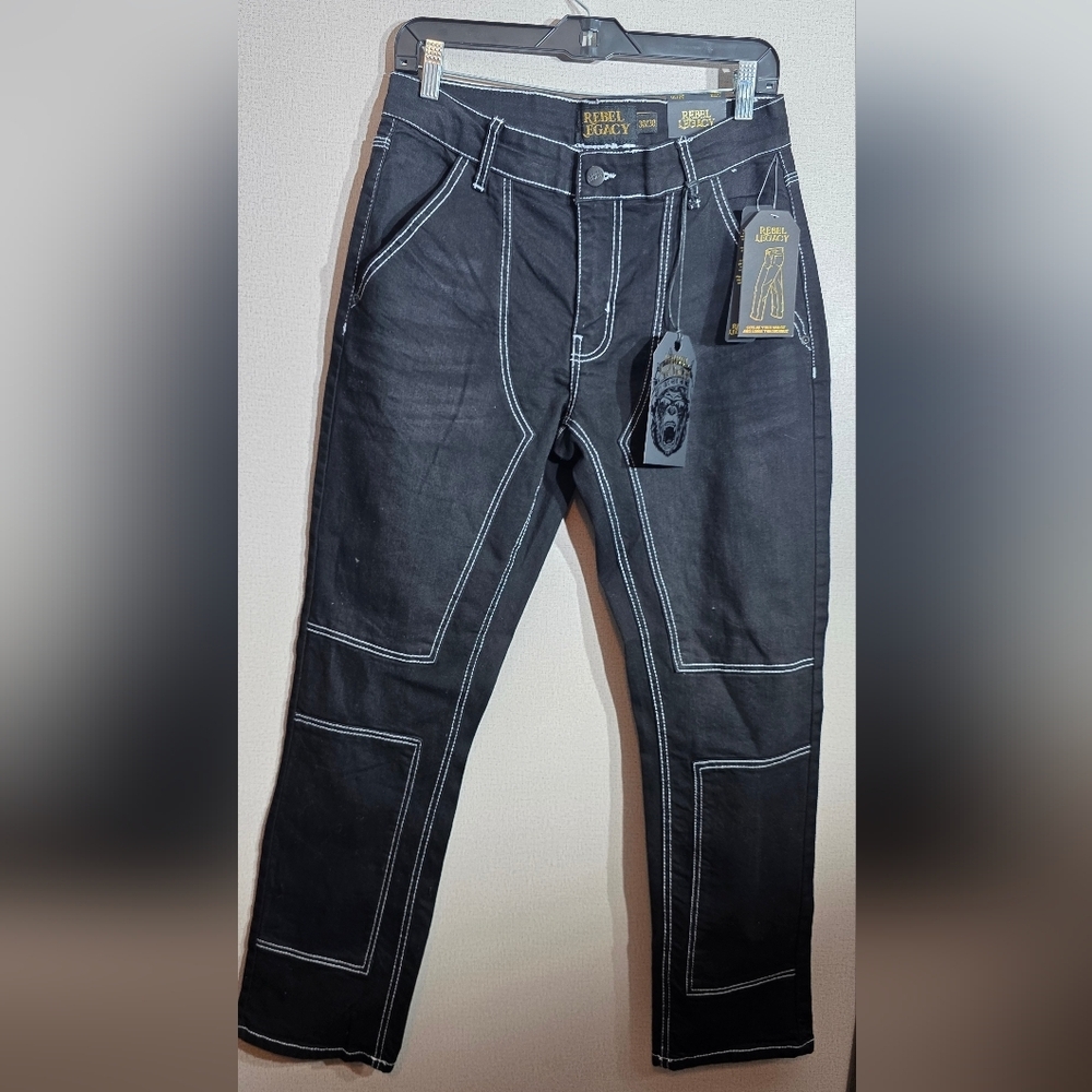 Rebels Dark Jeans with Contrasting Stitching